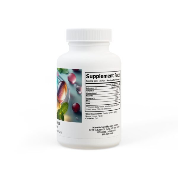 Omega 3 Fish Oil Supplement (60 Softgels) - Image 3