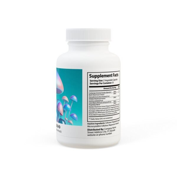 Mushroom Blend Supplement (60 Capsules) - Image 3